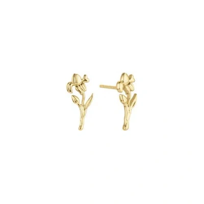Set & Stones Elsie Birth Flower Studs In Gold