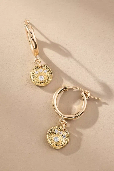 Set & Stones Evie Huggie Hoop Earrings In Gold