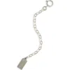 Set & Stones Extender Chain In Sterling Silver