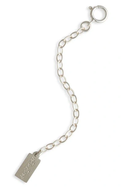 Set & Stones Extender Chain In Sterling Silver