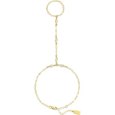 Set & Stones Ezra Hand Chain In Gold