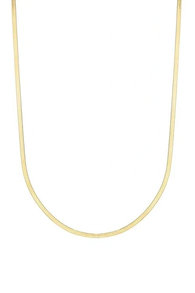 Set & Stones Farrah Herringbone Necklace In Gold