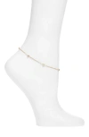 Set & Stones Faye Anklet In Gold