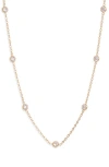 Set & Stones Faye Cubic Zirconia Necklace In Gold
