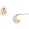 Set & Stones Felix Huggie Hoop Earrings In Gold