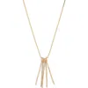 Set & Stones Fringe Necklace In Gold