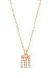 Set & Stones Gemma Initial Necklace In Gold