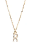 Set & Stones Gemma Initial Necklace In Gold