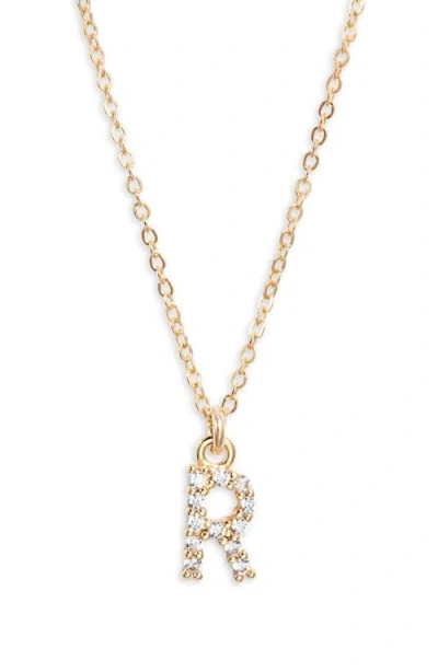 Set & Stones Gemma Initial Necklace In Gold