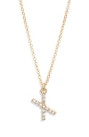Set & Stones Gemma Initial Necklace In Gold