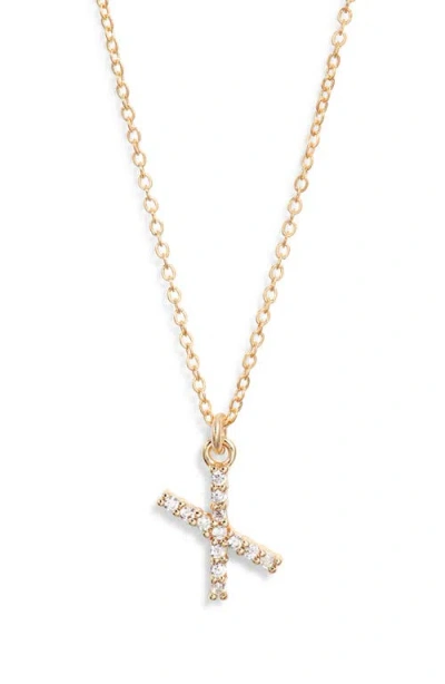 Set & Stones Gemma Initial Necklace In Gold