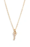 Set & Stones Gemma Initial Necklace In Gold