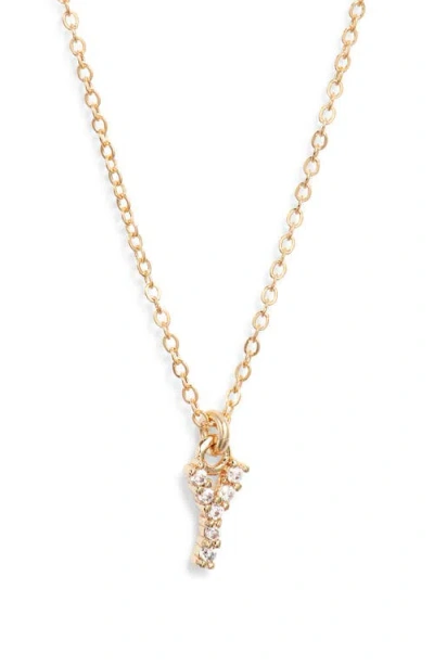 Set & Stones Gemma Initial Necklace In Gold