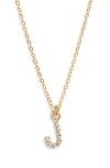 Set & Stones Gemma Initial Necklace In Gold