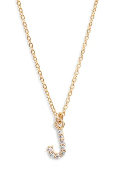 Set & Stones Gemma Initial Necklace In Gold