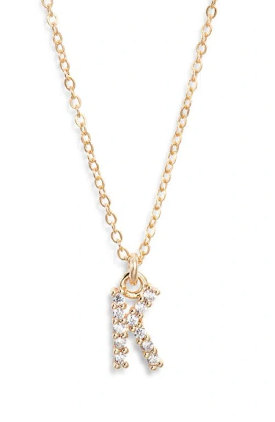 Set & Stones Gemma Initial Necklace In Gold