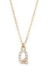 Set & Stones Gemma Initial Necklace In Gold
