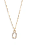 Set & Stones Gemma Initial Necklace In Gold