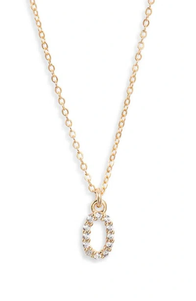 Set & Stones Gemma Initial Necklace In Gold