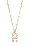 Set & Stones Gemma Initial Necklace In Gold