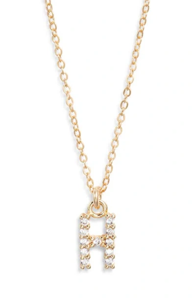 Set & Stones Gemma Initial Necklace In Gold