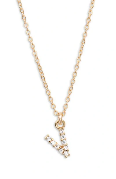 Set & Stones Gemma Initial Necklace In Gold