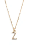Set & Stones Gemma Initial Necklace In Gold