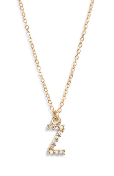 Set & Stones Gemma Initial Necklace In Gold