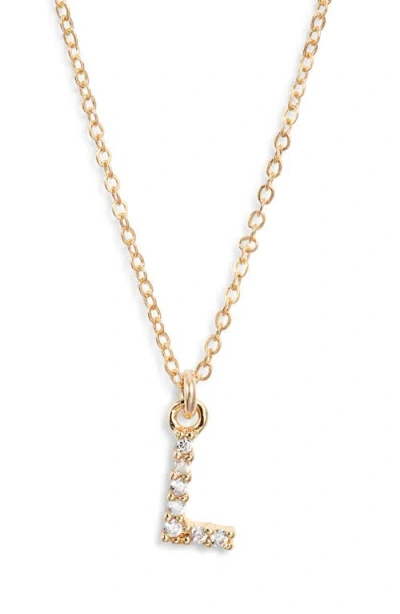 Set & Stones Gemma Initial Necklace In Gold