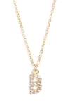 Set & Stones Gemma Initial Necklace In Gold