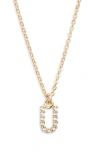 Set & Stones Gemma Initial Necklace In Gold