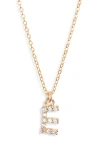 Set & Stones Gemma Initial Necklace In Gold