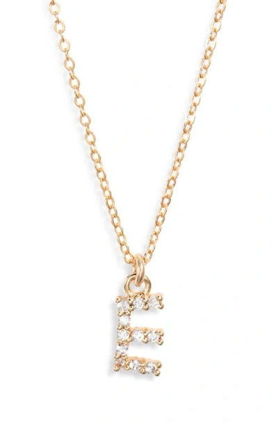 Set & Stones Gemma Initial Necklace In Gold