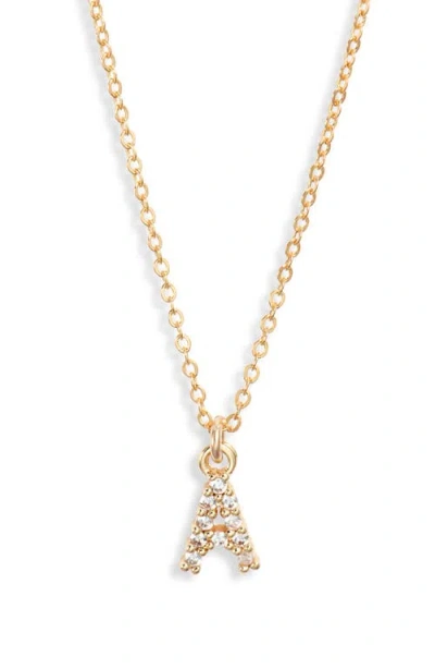 Set & Stones Gemma Initial Necklace In Gold