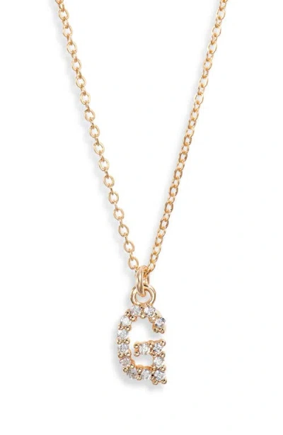 Set & Stones Gemma Initial Necklace In Gold