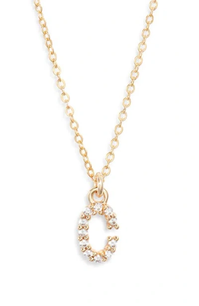 Set & Stones Gemma Initial Necklace In Gold