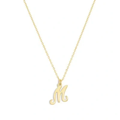 Set & Stones Gianna Initial Necklace In Gold