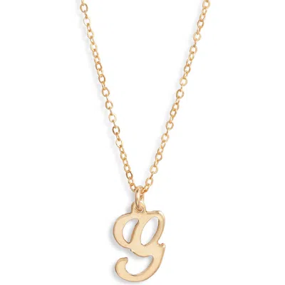 Set & Stones Gianna Initial Pendant Necklace