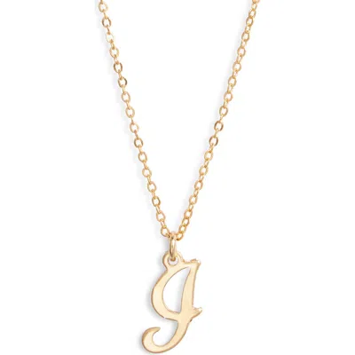 Set & Stones Gianna Initial Pendant Necklace In Gold