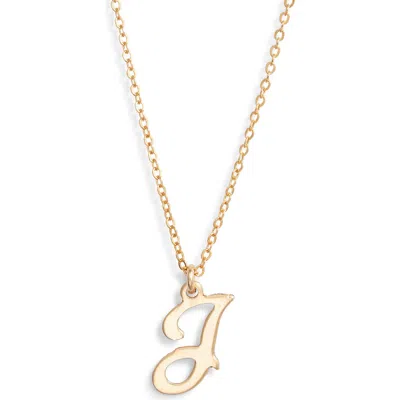 Set & Stones Gianna Initial Pendant Necklace In Gold