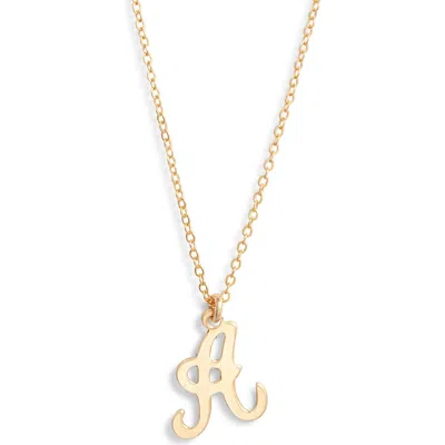 Set & Stones Gianna Initial Pendant Necklace In Gold/a