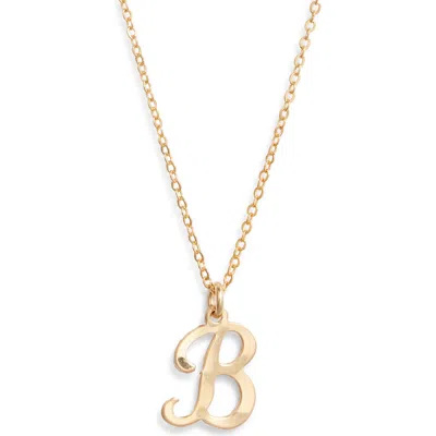 Set & Stones Gianna Initial Pendant Necklace In Gold/b