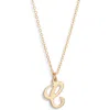 Set & Stones Gianna Initial Pendant Necklace In Gold/c