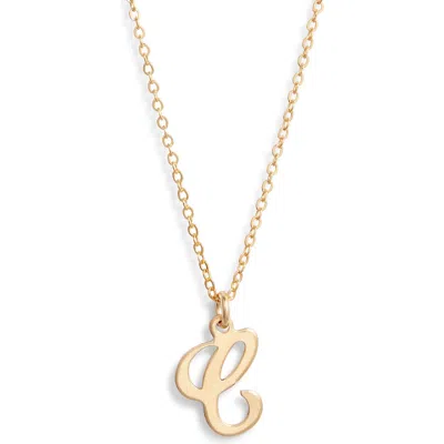 Set & Stones Gianna Initial Pendant Necklace In Gold/c