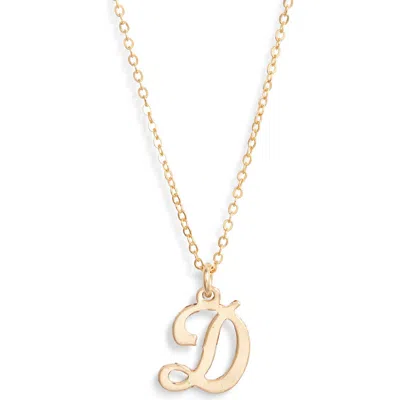 Set & Stones Gianna Initial Pendant Necklace In Gold/d