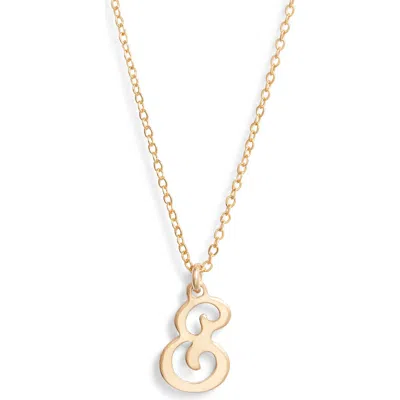 Set & Stones Gianna Initial Pendant Necklace In Gold/e