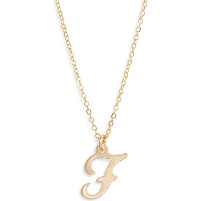 Set & Stones Gianna Initial Pendant Necklace In Gold/f