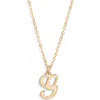 Set & Stones Gianna Initial Pendant Necklace In Gold/g