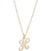 Set & Stones Gianna Initial Pendant Necklace In Gold/h