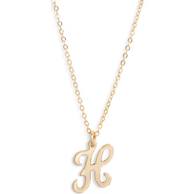 Set & Stones Gianna Initial Pendant Necklace In Gold/h